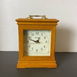 Lone Oak Wood Tabletop Clock